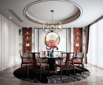 New Chinese Style Dining Room-ID:232332126