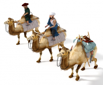 现代游戏骆驼模型-ID:144443961