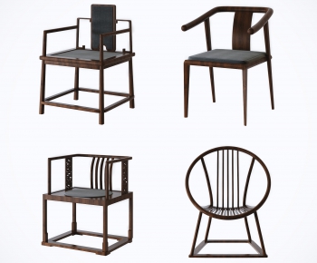 New Chinese Style Single Chair-ID:637975192