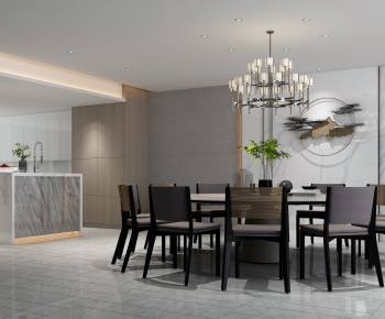 New Chinese Style Dining Room-ID:589012132