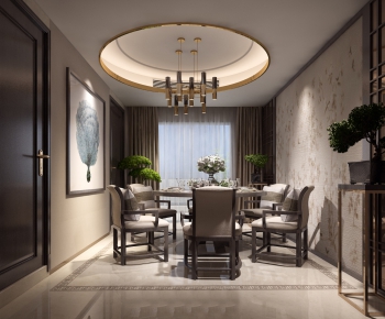 New Chinese Style Dining Room-ID:946204132