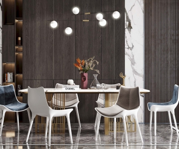 Modern Dining Table And Chairs-ID:694538433