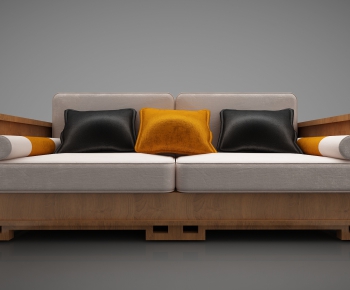 New Chinese Style A Sofa For Two-ID:592530815