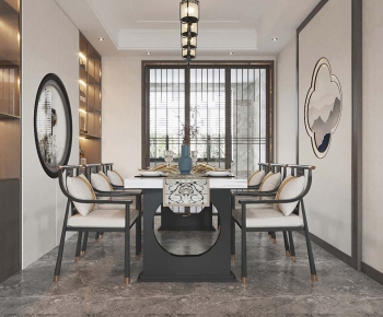 New Chinese Style Dining Room-ID:106612627