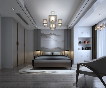New Chinese Style Bedroom-ID:824245162