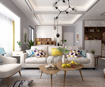 Nordic Style A Living Room-ID:440364144