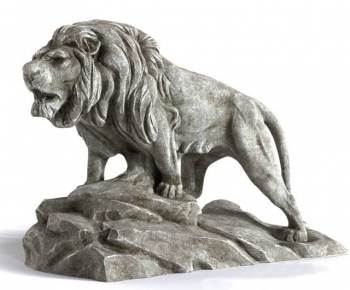 现代雕塑石狮子-ID:890575225