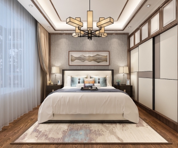 New Chinese Style Bedroom-ID:711271196