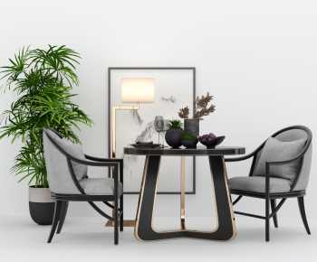 Modern New Chinese Style Dining Table And Chairs-ID:956348462