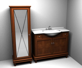 European Style Bathroom Cabinet-ID:420352611
