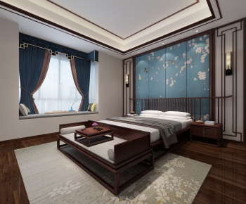 New Chinese Style Bedroom-ID:797726438