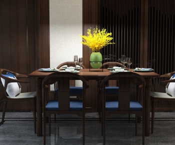 New Chinese Style Dining Table And Chairs-ID:721235746