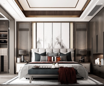 New Chinese Style Bedroom-ID:865628995