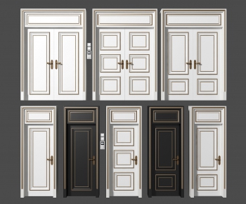 Simple European Style Solid Wood Door-ID:842710216