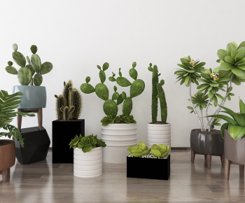 Modern Nordic Style Potted Green Plant-ID:416417628