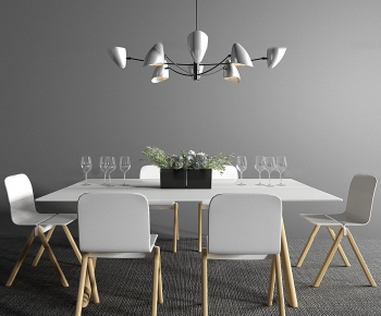 Nordic Style Dining Table And Chairs-ID:301356532