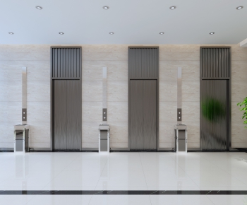 Modern Office Elevator Hall-ID:164507927