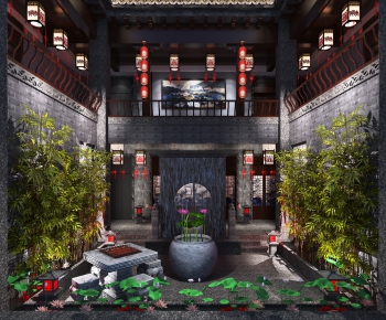 Chinese Style Courtyard/landscape-ID:599027782