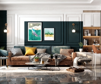 Nordic Style A Living Room-ID:357198415