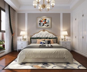 Simple European Style Bedroom-ID:540386989