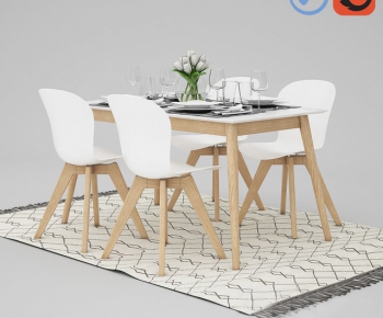 Nordic Style Dining Table And Chairs-ID:767468985