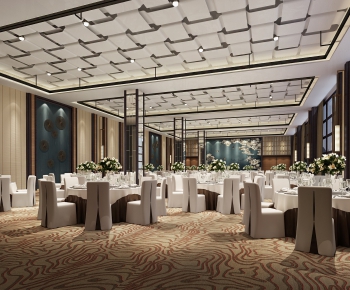 New Chinese Style Banquet Hall-ID:907649463