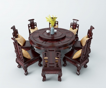 Chinese Style Dining Table And Chairs-ID:342850491