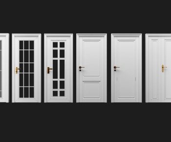 Simple European Style Solid Wood Door-ID:489700264