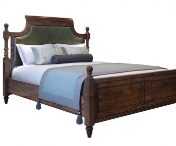 American Style Double Bed-ID:674086292