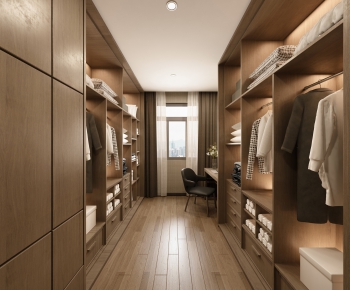 Modern Clothes Storage Area-ID:100895484