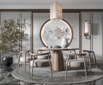 New Chinese Style Dining Room-ID:457504418