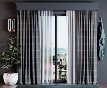 Modern Nordic Style The Curtain-ID:401478985