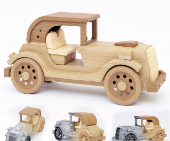 北欧玩具木头小车-ID:344383939