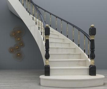 Simple European Style Rotating Staircase-ID:410611292