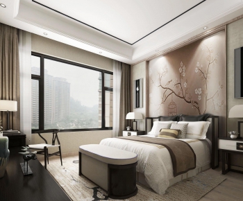 New Chinese Style Bedroom-ID:470145713