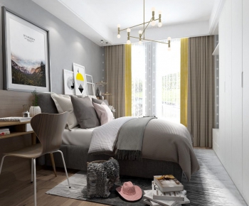 Nordic Style Bedroom-ID:590025589