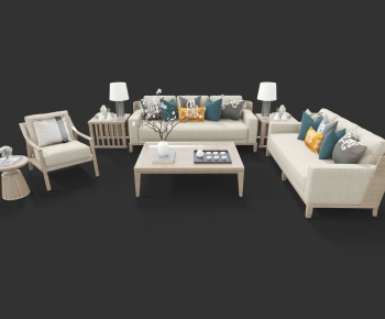 New Chinese Style Sofa Combination-ID:327794586