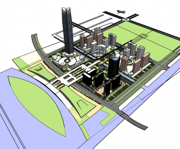 Modern Architectural Bird's-eye View Planning-ID:460165419