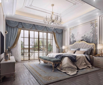 French Style Simple European Style Bedroom-ID:895634341