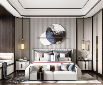 New Chinese Style Bedroom-ID:969538225