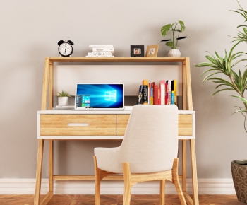 Nordic Style Computer Desk And Chair-ID:875281385