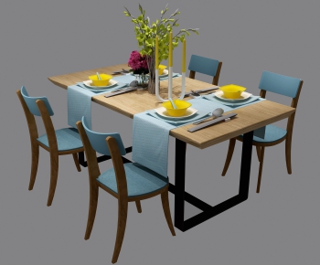 Nordic Style Dining Table And Chairs-ID:472259514