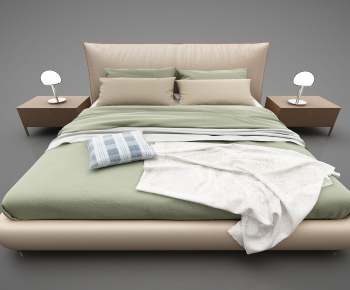 Modern Double Bed-ID:383928678