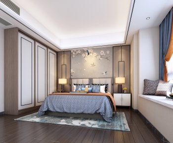 New Chinese Style Bedroom-ID:958848975