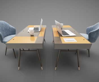 Modern Computer Desk And Chair-ID:255363392