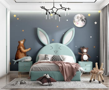 Nordic Style Girl's Room Daughter's Room-ID:123645963