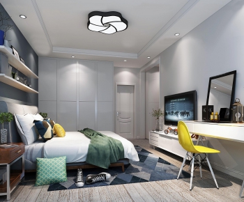 Nordic Style Bedroom-ID:658556592