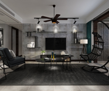 Industrial Style A Living Room-ID:677540227