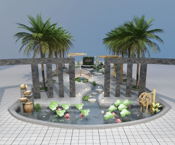 New Chinese Style Courtyard/landscape-ID:962828241