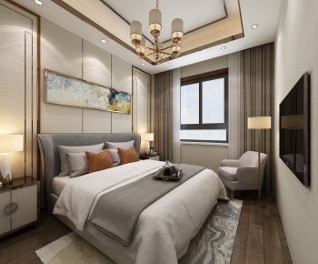 New Chinese Style Bedroom-ID:206950553